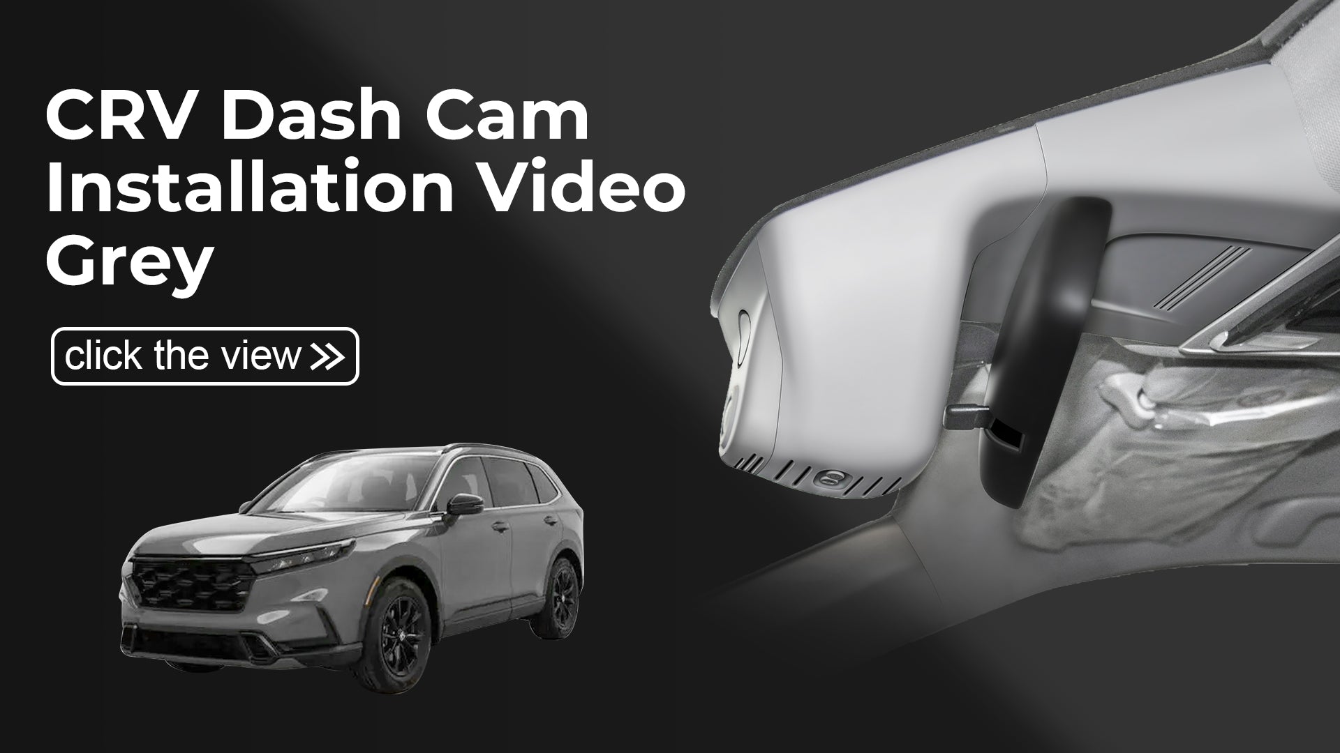 Load video: Mangoal Front 4K & Rear 1080p Dash Cam for Honda Gen6 CR-V & CR-V Hybrid 2023-2026 (Gray)(Model B)