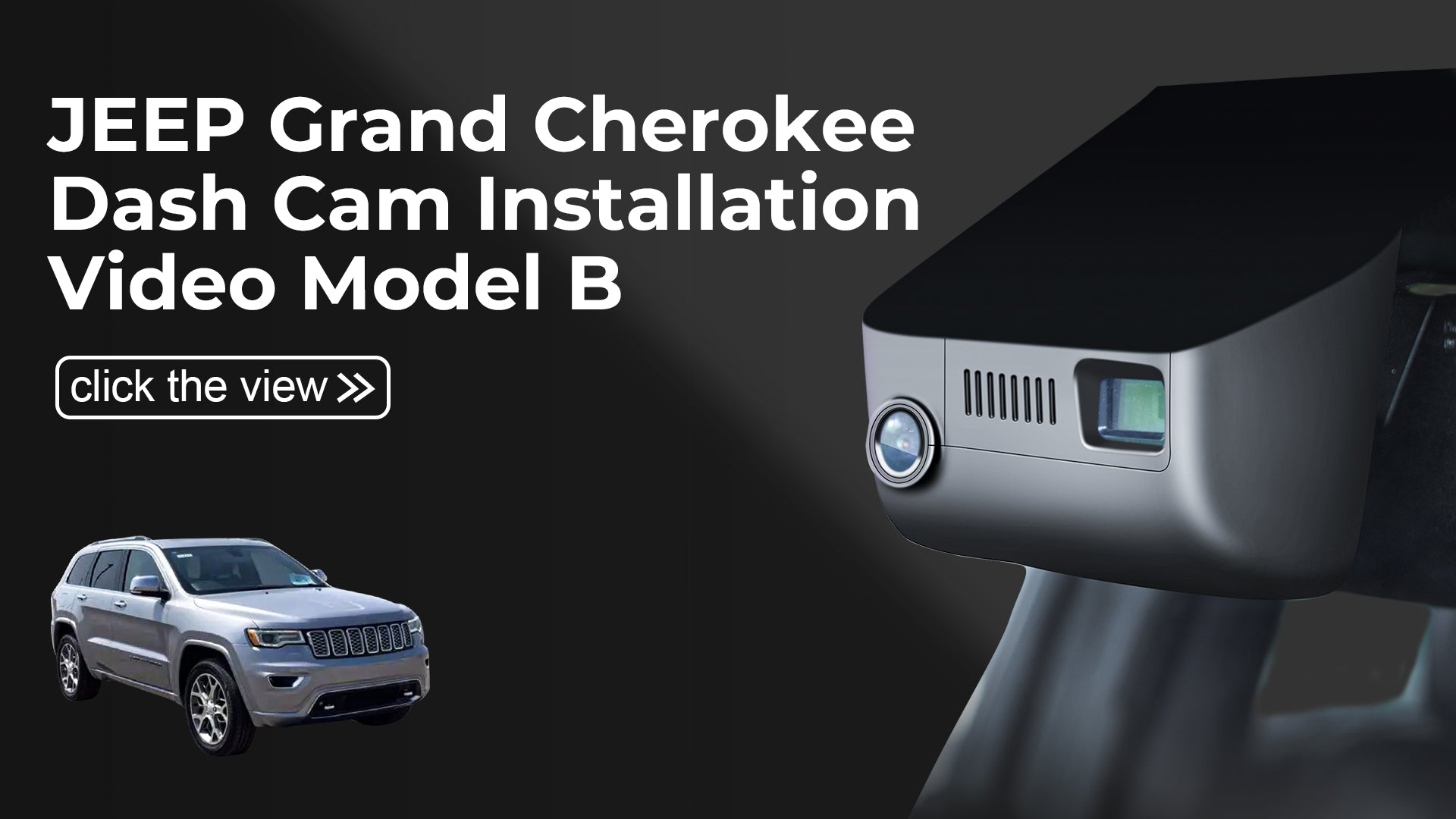 Load video: Mangoal Front 4K HDR Dash Cam STARVIS 2 for Jeep Grand Cherokee 2016-2021 & WK 2022 (Model B)
