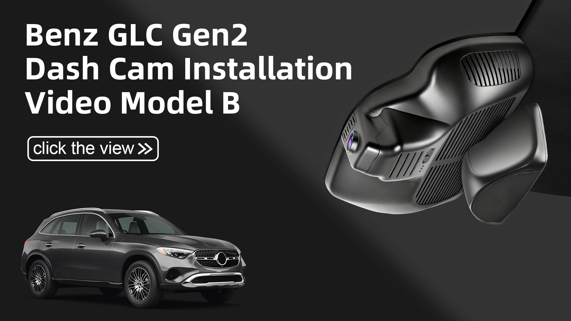 Load video: Mangoal 4K Dash Cam for Mercedes-Benz GLC Gen2 X254/C254 2021-2026(Model B)