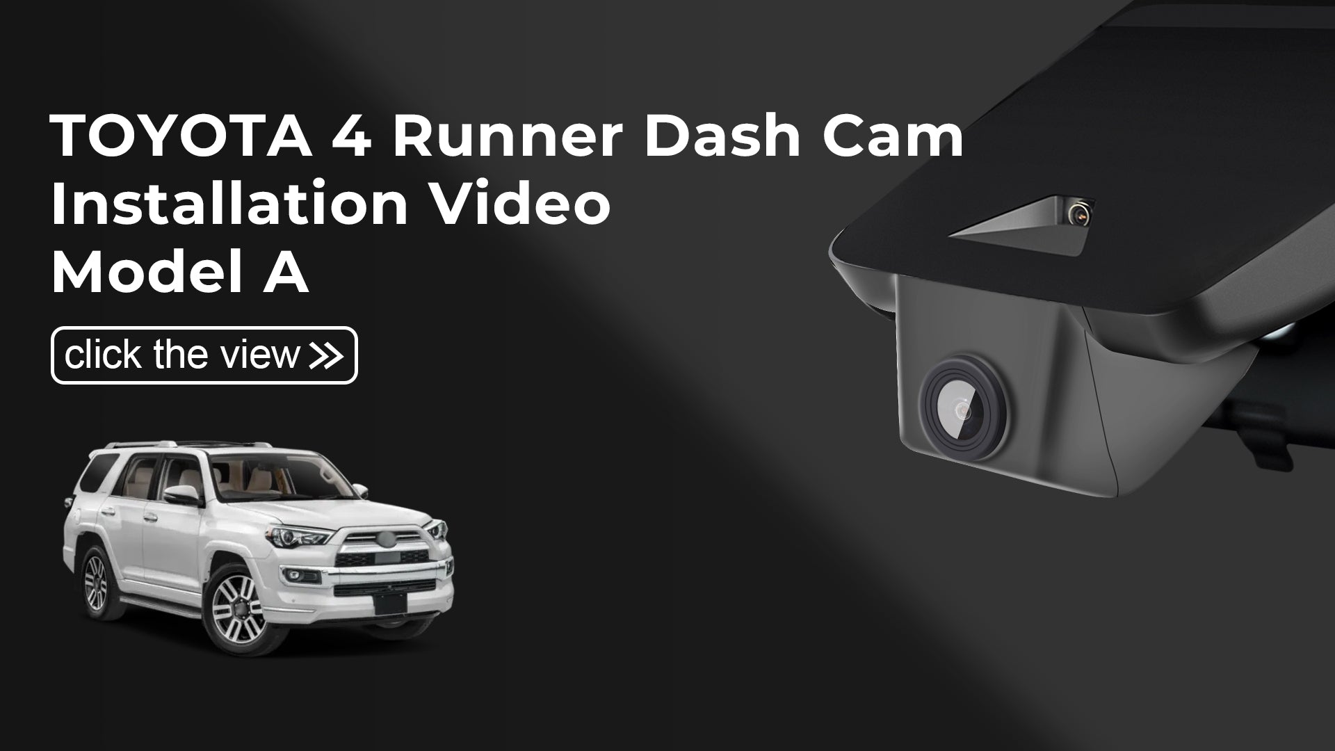 Load video: Mangoal Front 4K & Rear 1080P Dash Cam for Toyota 4Runner 2020-2024 Gen5 N280 (Model A)