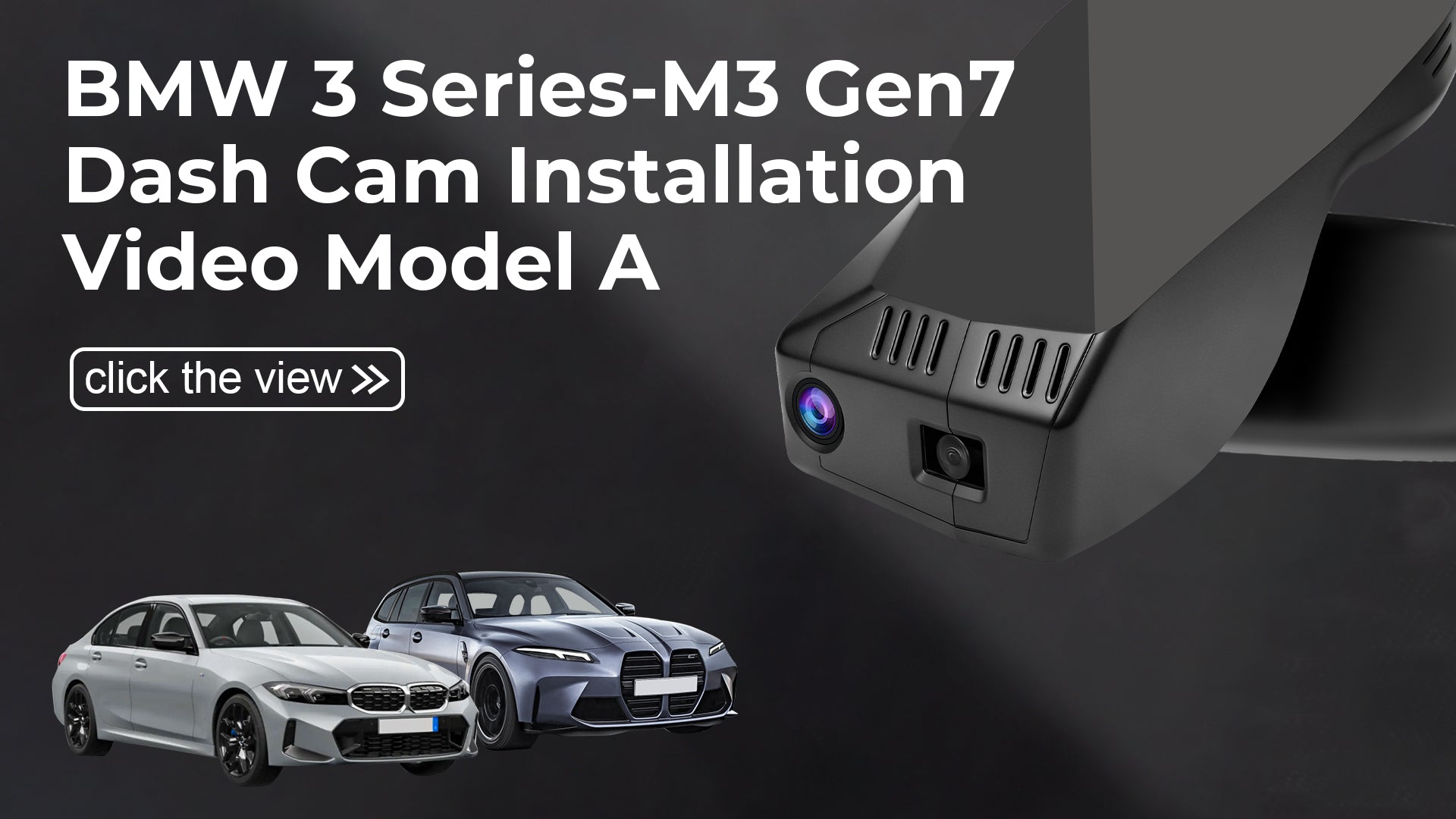 Load video: Mangoal Front 4K HDR Dash Cam STARVIS 2 for BMW 3-Series Gen7 G20 G21 G28 2020-2026 Select 2019 M3 G80 G81(Model A)