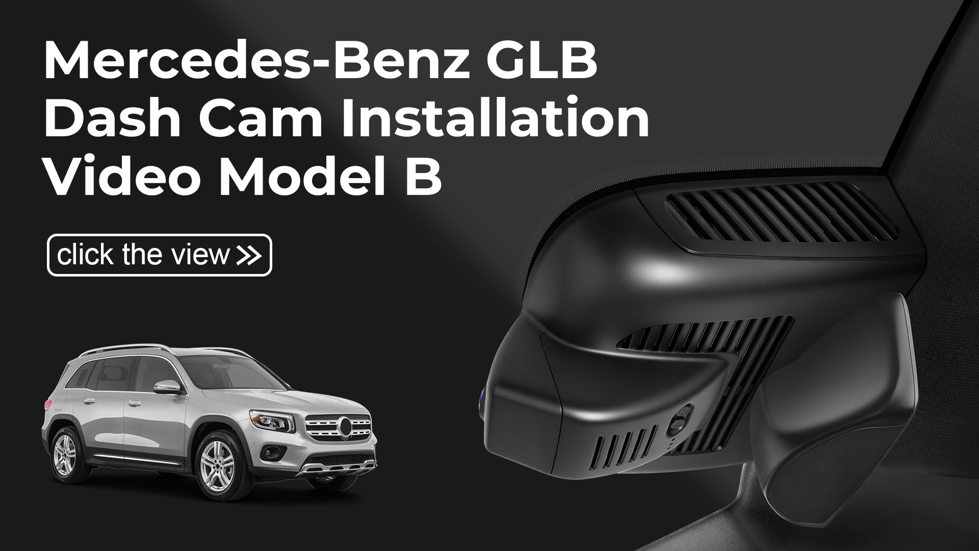 Load video: Mangoal 4K Dash Cam for Mercedes-Benz GLB X247 2020-2023(Model B)