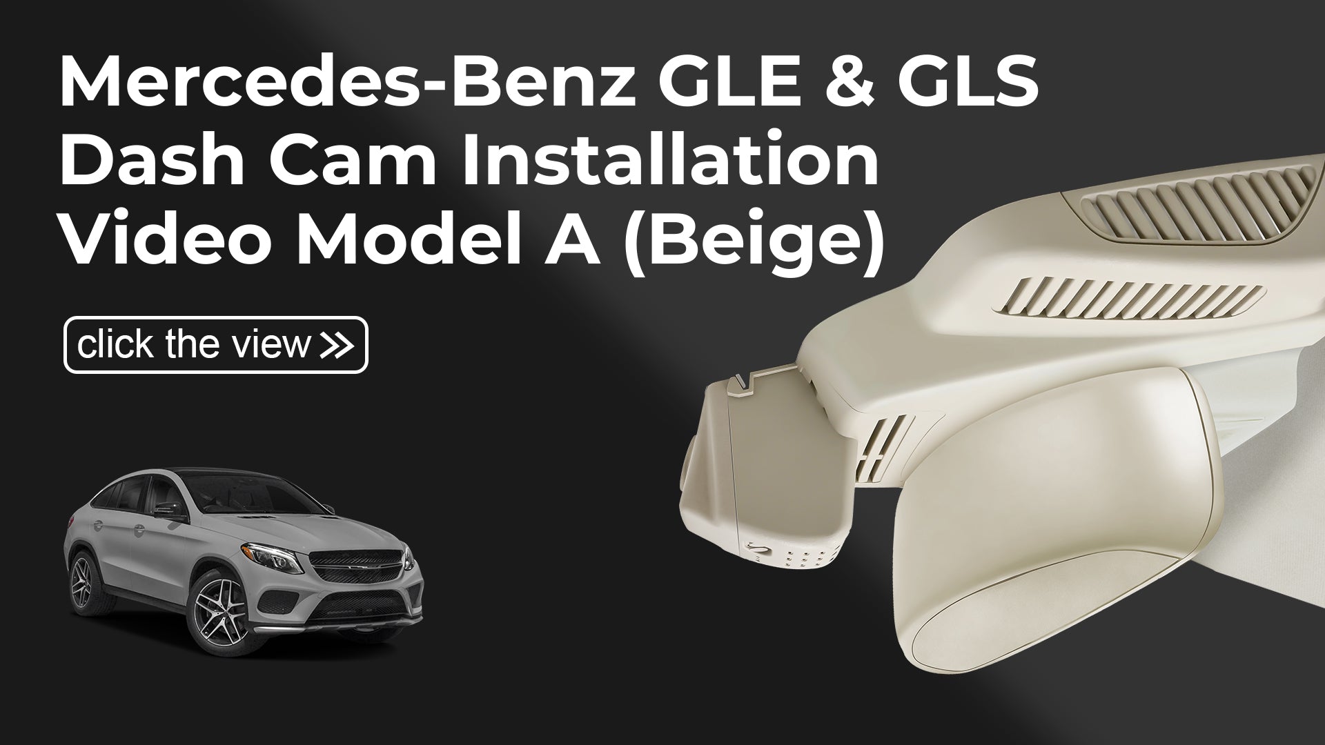 Load video: Mangoal Front 4K & Rear 2K HDR Dash Cam, Dual STARVIS 2, for Mercedes-Benz GLE(W166/C292) 2016-2019 & GLS(X166) 2017-2019(Model A Beige)