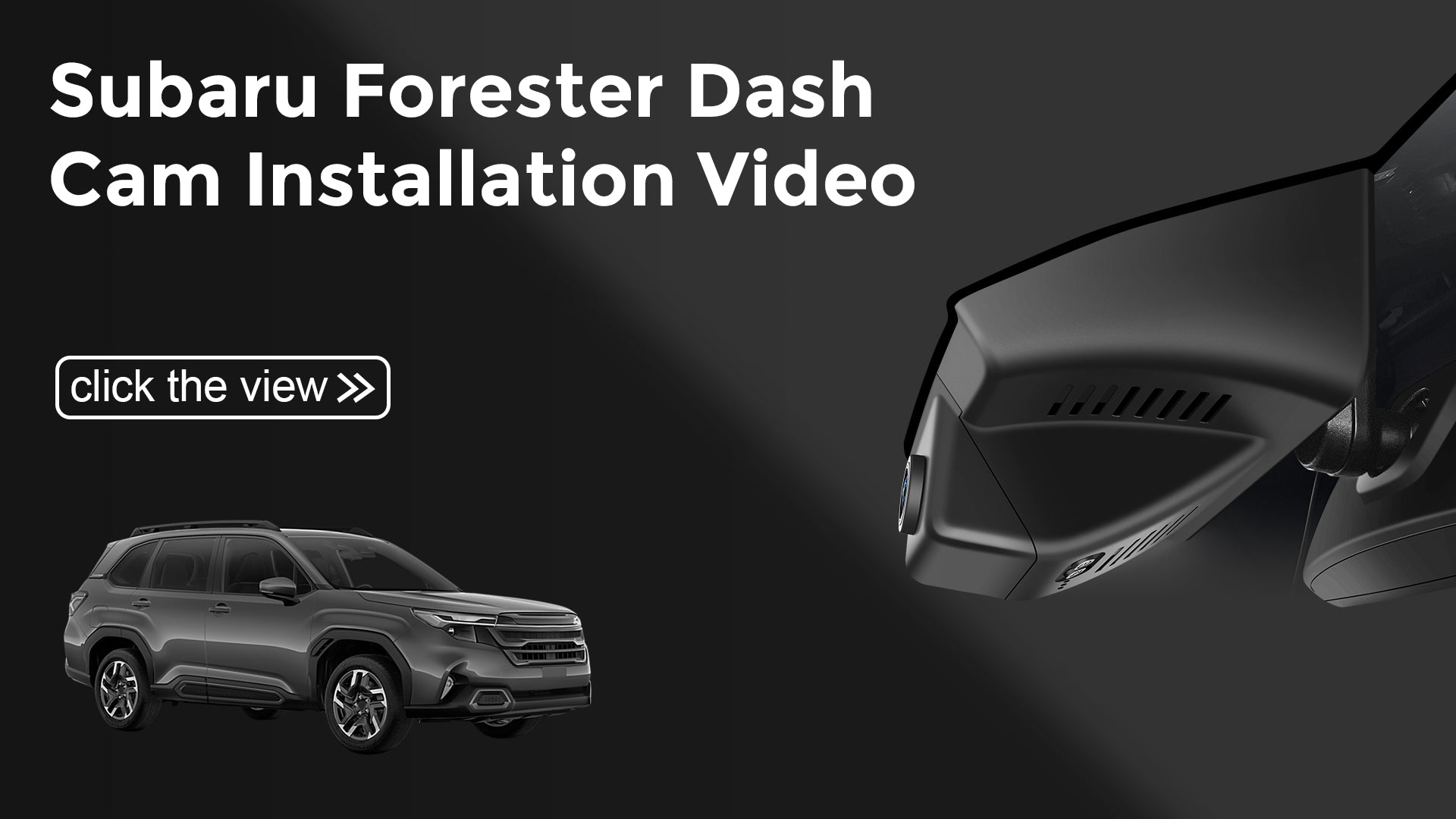 Load video: Mangoal 4K Dash Cam for Subaru Forester 2025 2026(Model B)
