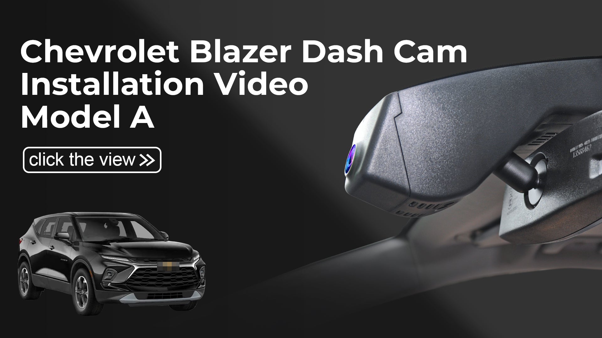 Load video: Mangoal Front 4K HDR Dash Cam STARVIS 2 for Chevy 5th Gen Blazer 2019-2026(Model A)