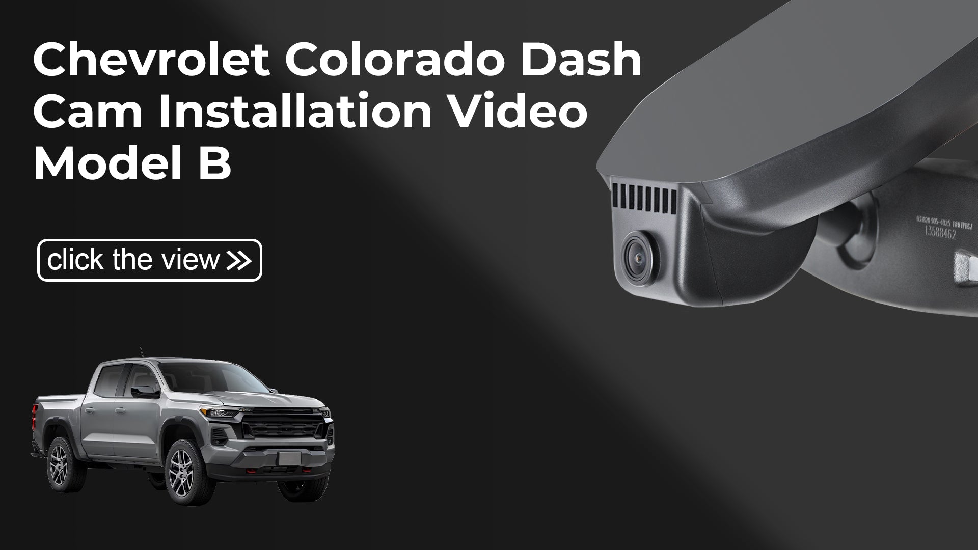 Charger la vidéo : Mangoal Front 4K & Rear 1080p Dash Cam for Chevy Colorado 2023-2026 (Model B)