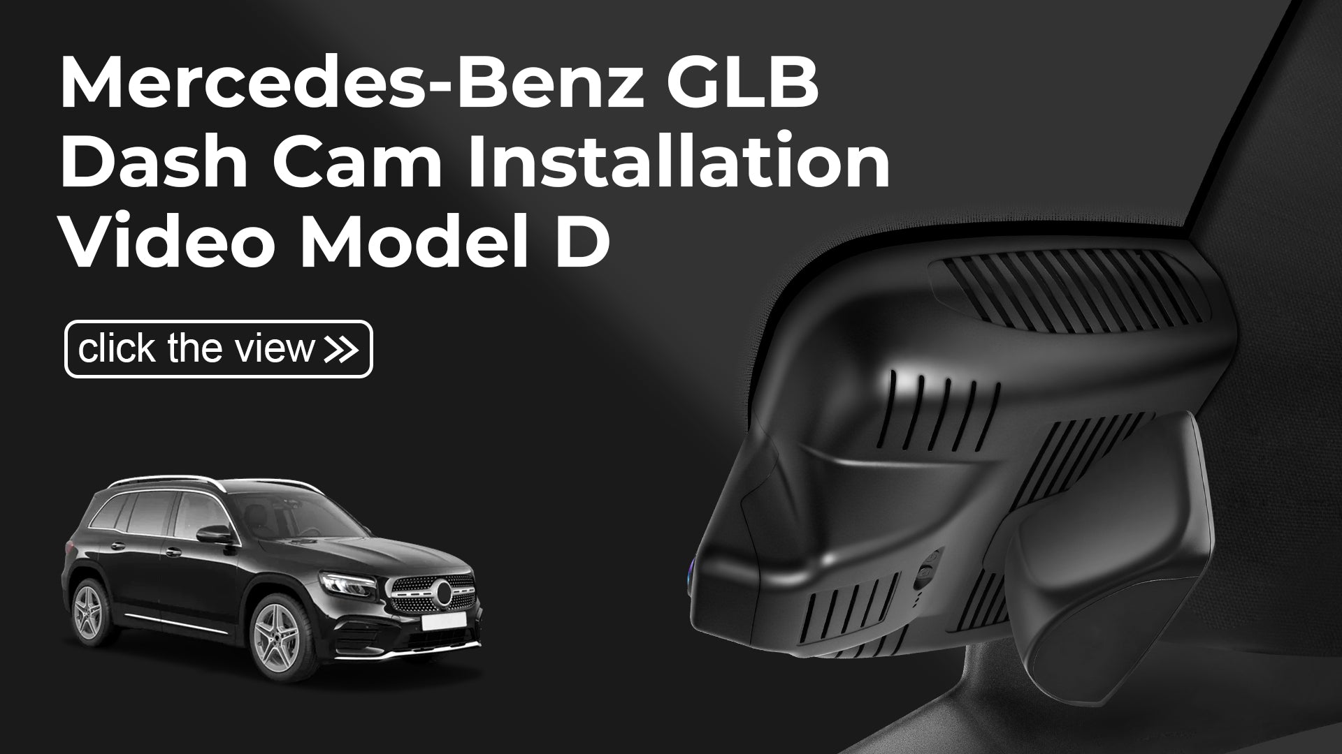Load video: Mangoal Front 4K HDR Dash Cam STARVIS 2 for Mercedes-Benz GLB X247 Facelift 2024-2026(Model D)
