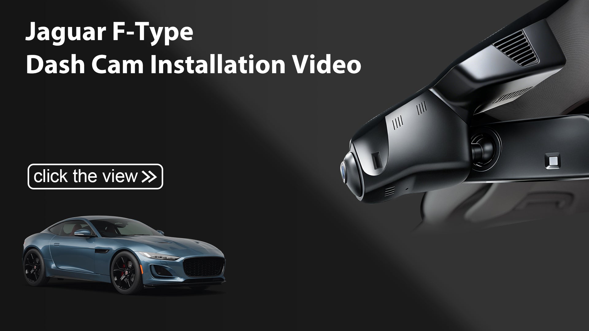Charger la vidéo : Mangoal Front 4K HDR Dash Cam STARVIS 2 for Jaguar F-Type X152 2018-2024