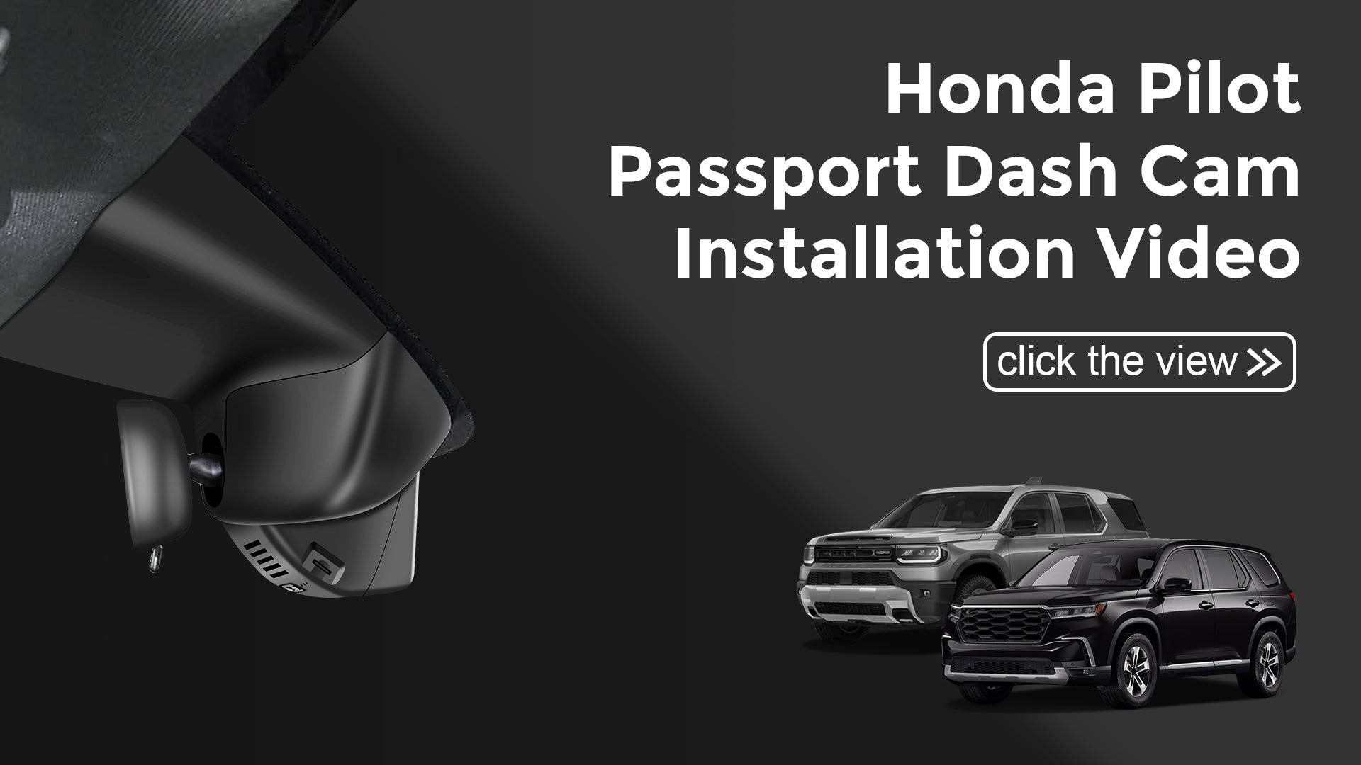 Load video: Mangoal Front 4K & Rear 2K HDR Dash Cam, Dual STARVIS 2 for Honda Pilot & Passport (Model C)