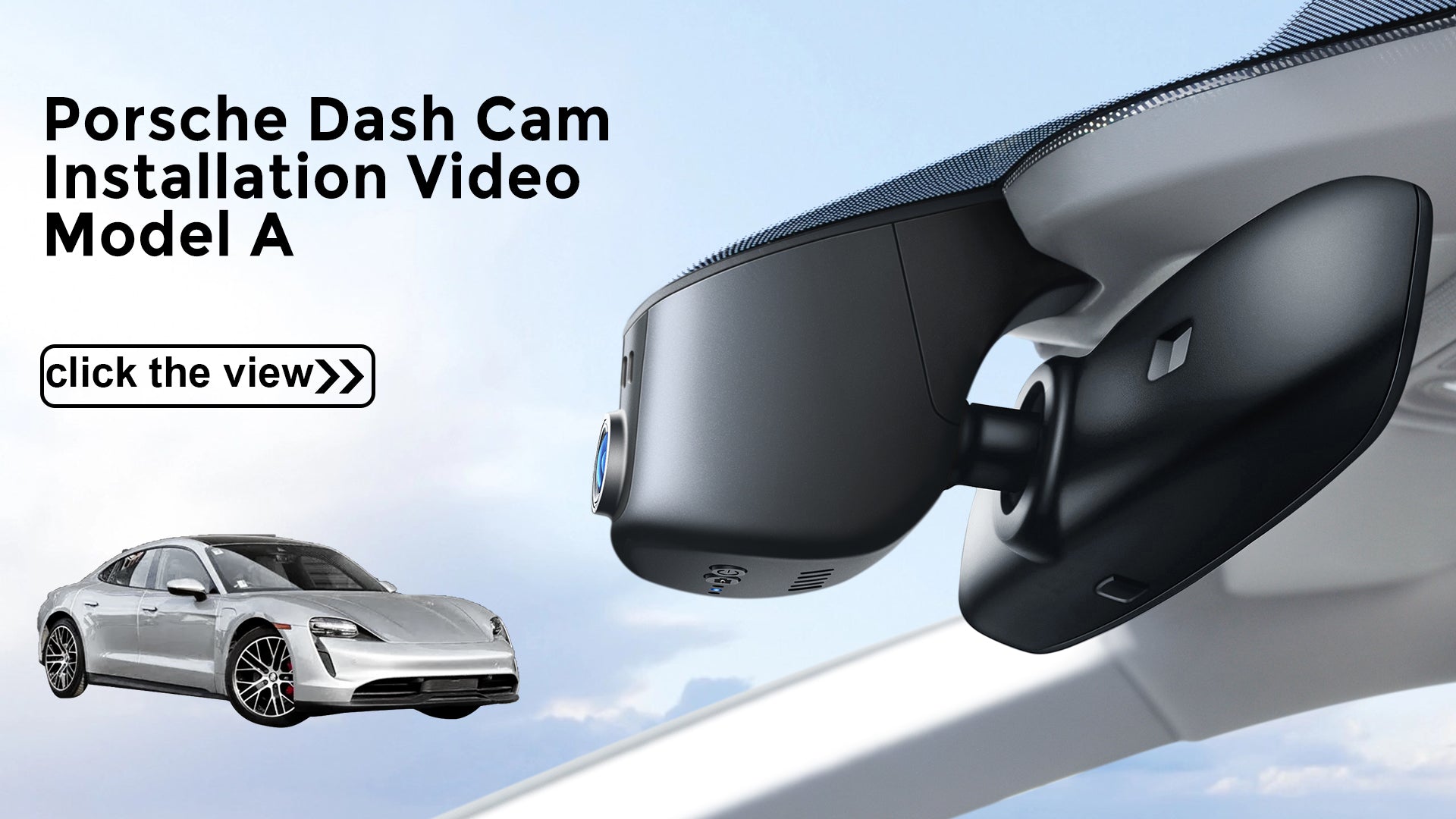 Load video: Mangoal Front 4K & Rear 2K HDR Dash Cam, Dual STARVIS 2 for Porsche Cayenne, Macan Electric, 911, Panamera, Taycan(Model A)