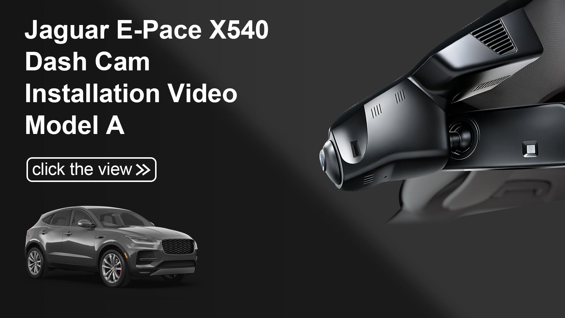 Load video: Mangoal Front 4K HDR Dash Cam STARVIS 2 for Jaguar E-Pace X540 2018-2023