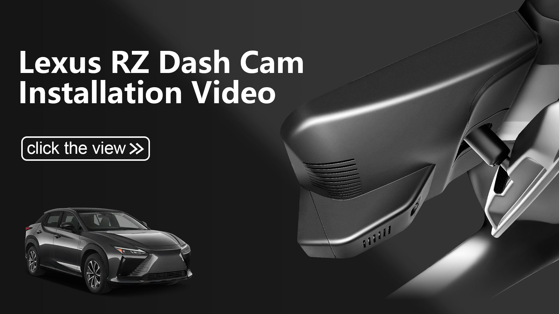 Load video: Mangoal Front 4K & Rear 1080p Dash Cam for Lexus RZ 2023-2026