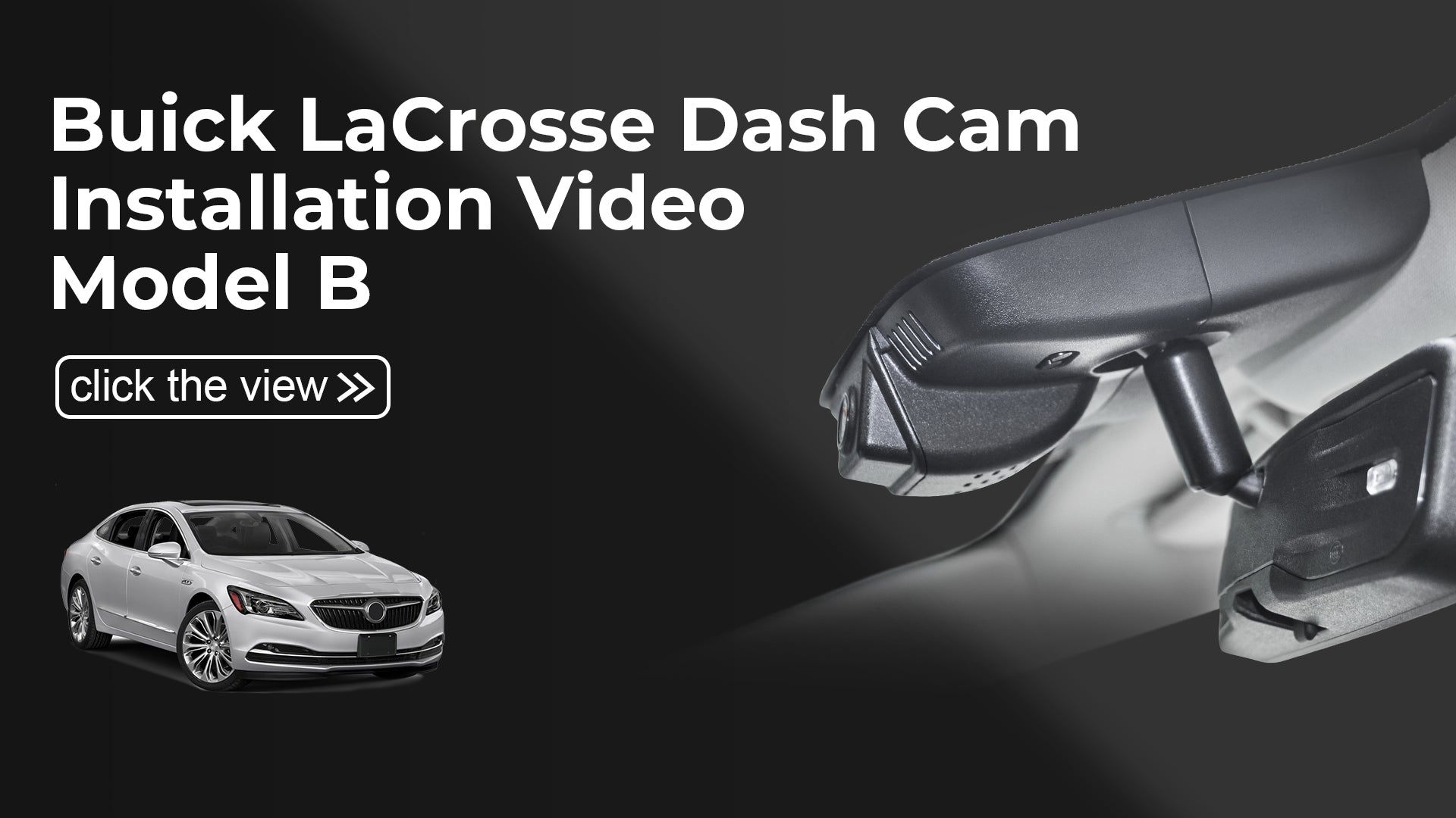 Load video: Mangoal 4K Dash Cam for Buick Lacrosse 2014-2019 (Model B)