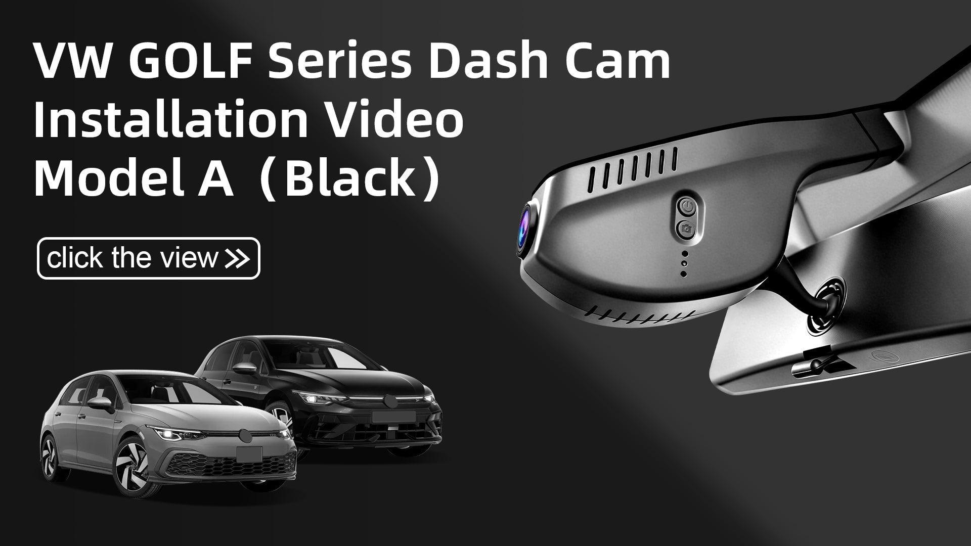 Charger la vidéo : Mangoal Front 4K HDR Dash Cam STARVIS 2 for Volkswagen Golf & Golf GTI & Golf R MK 7/7.5/8 2015-2025 (Model A Black)