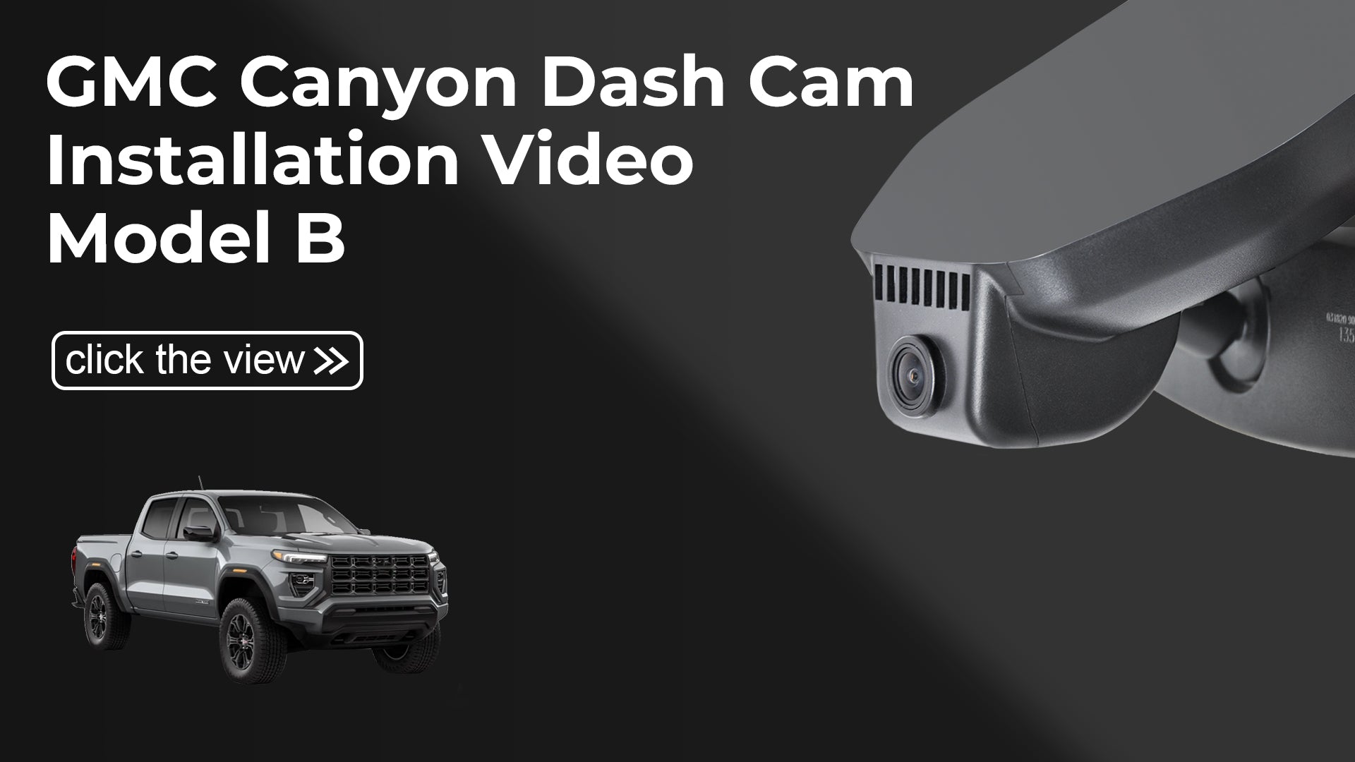 Load video: Mangoal Front 4K HDR Dash Cam STARVIS 2 for GMC Canyon 2023-2026 (Model B)