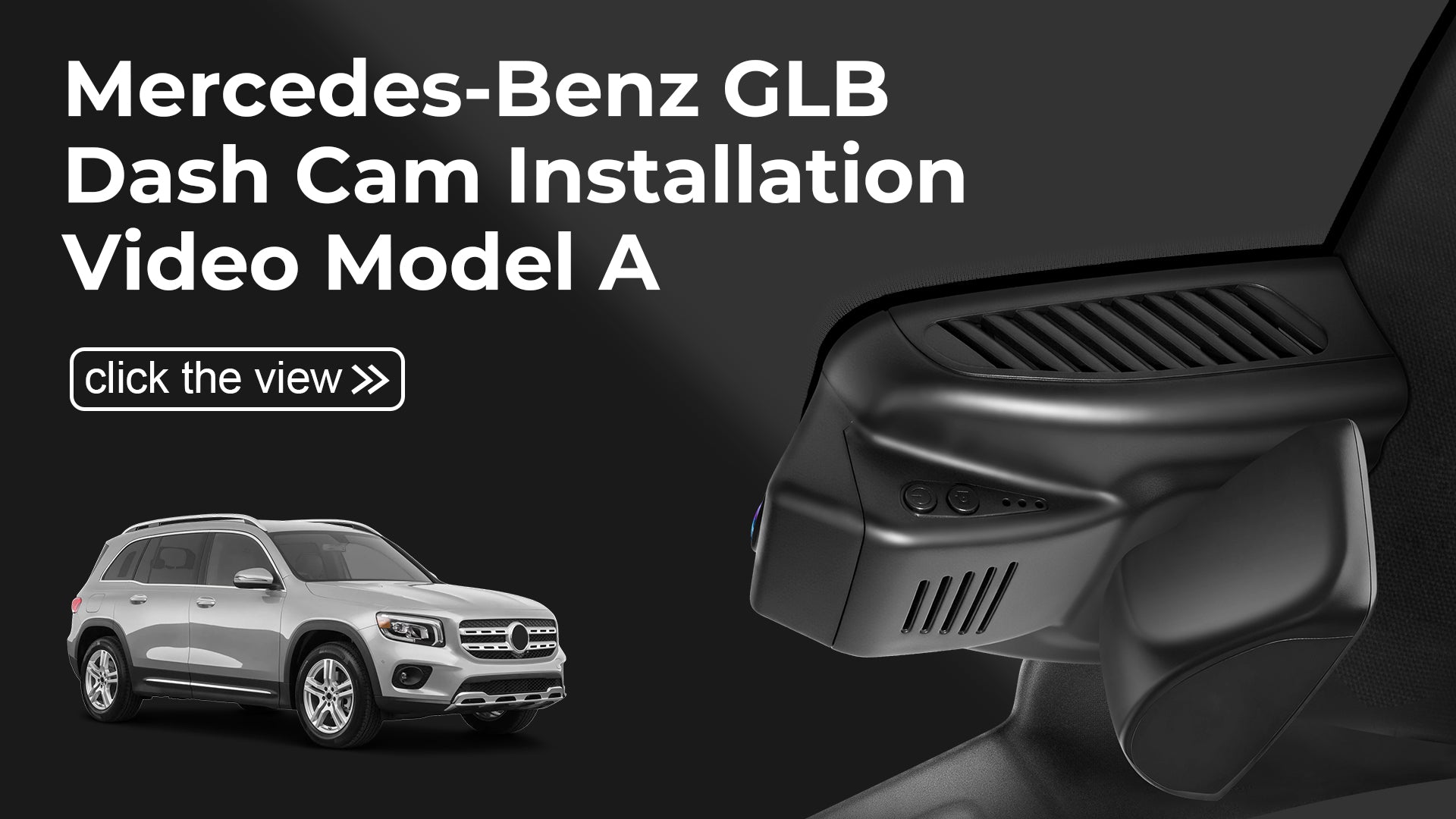 Load video: Mangoal 4K Dash Cam for Mercedes-Benz GLB X247 2020-2023(Model A)