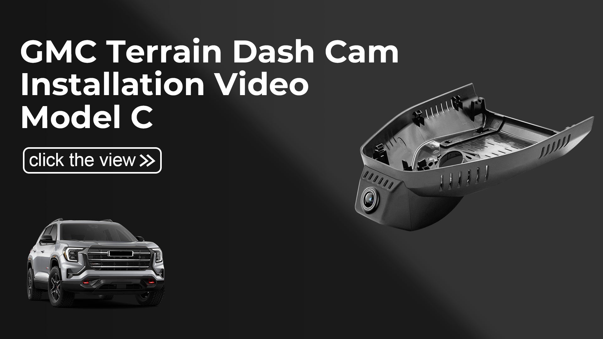 Charger la vidéo : Mangoal Front 4K & Rear 1080p Dash Cam for GMC Terrain 2025 2026 (Model C)