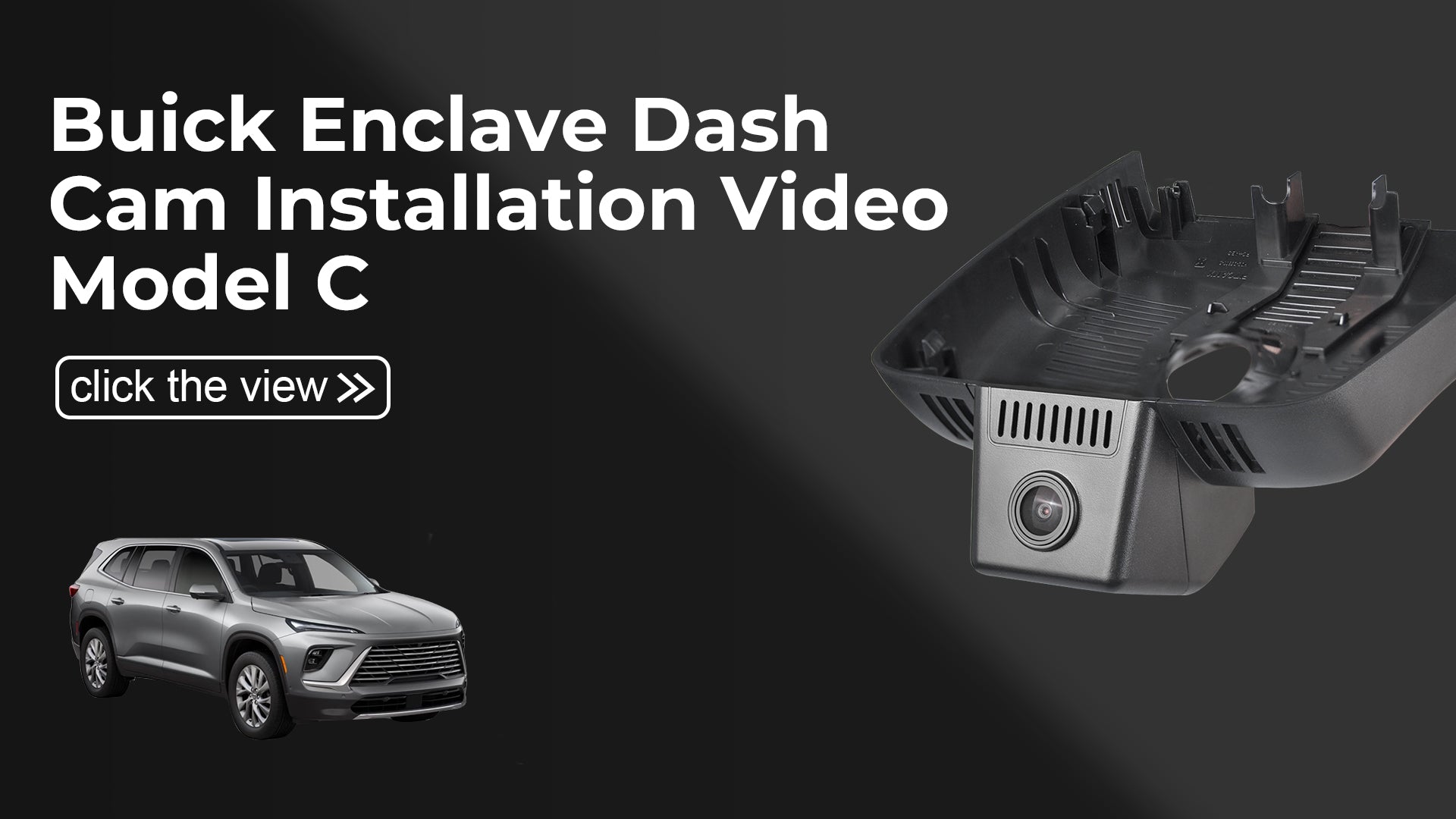 Load video: Mangoal 4K Dash Cam for Buick Enclave Gen3 2025-2026 (Model C)