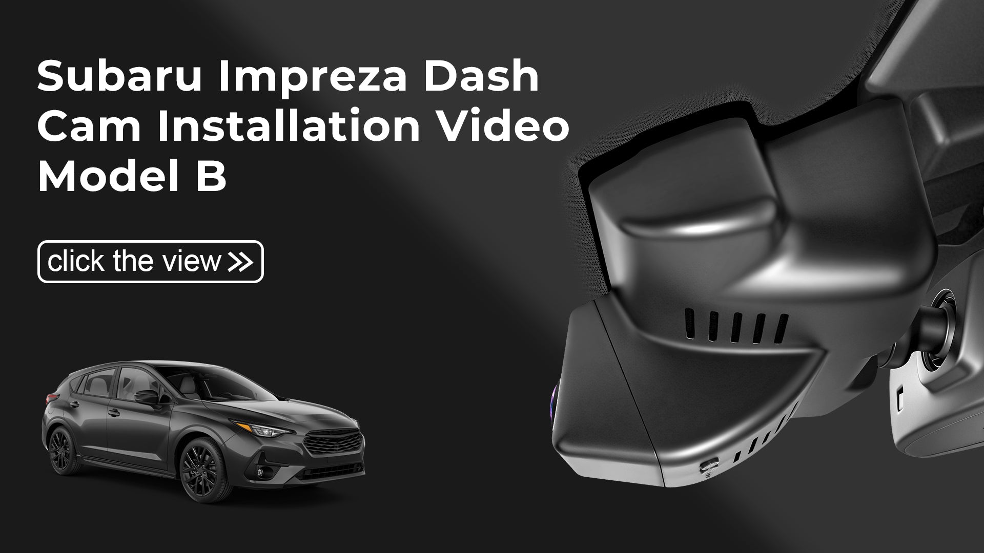 Load video: Mangoal 4K Dash Cam for Subaru Impreza 2024-2026 (Model B)