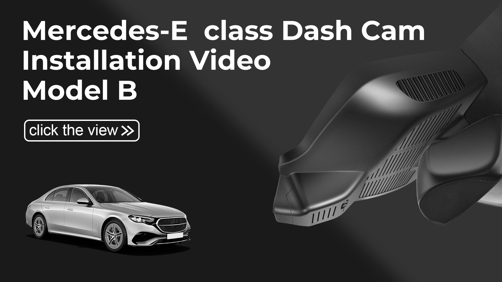Load video: Mangoal 4K Dash Cam for Mercedes-Benz E-Class W214 Gen6 2024-2026 & AMG E 53 2025+(Model B)