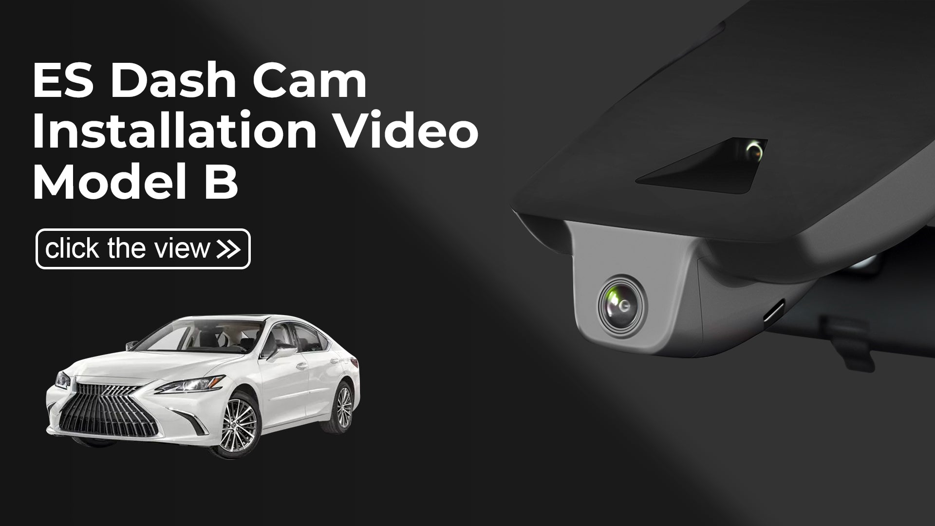 Load video: Mangoal 4K Dash Cam for Lexus ES 2019-2025 (Model B)