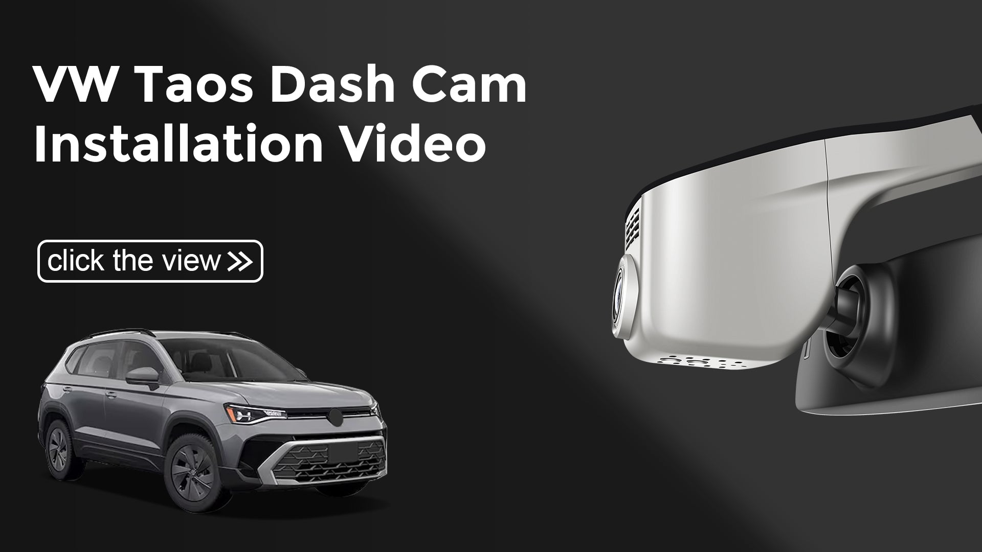 Load video: Mangoal Front 4K HDR Dash Cam STARVIS 2 for Volkswagen Taos 2022-2025 S SE SEL(Model B Gray)