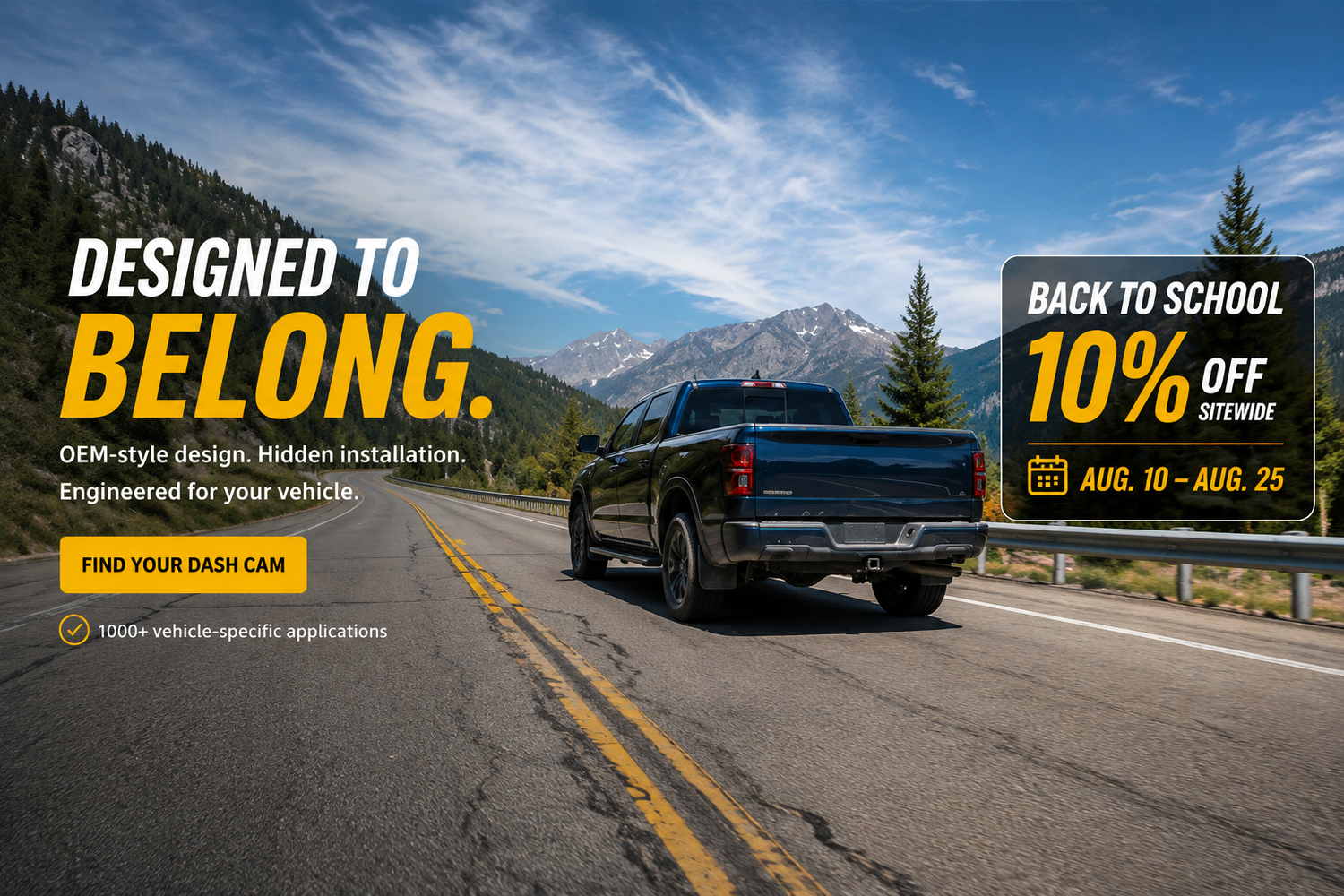 Back to School Sale | 10% OFF MANGOAL OEM Dash Cams & Accessories