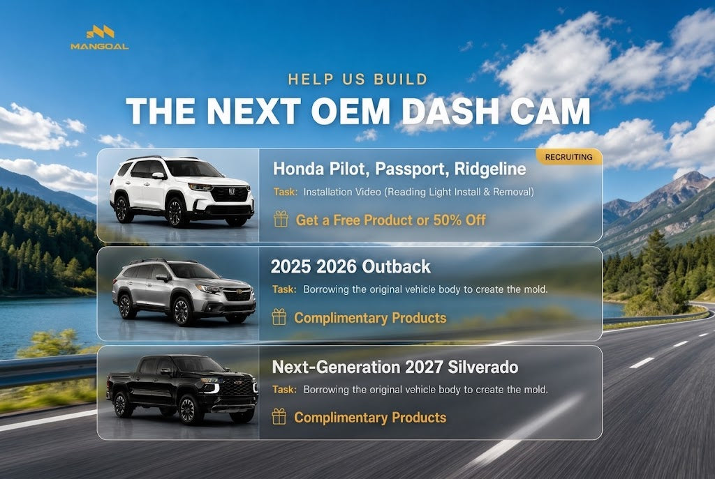 Help Build the Next MANGOAL OEM-Style Dash Cams