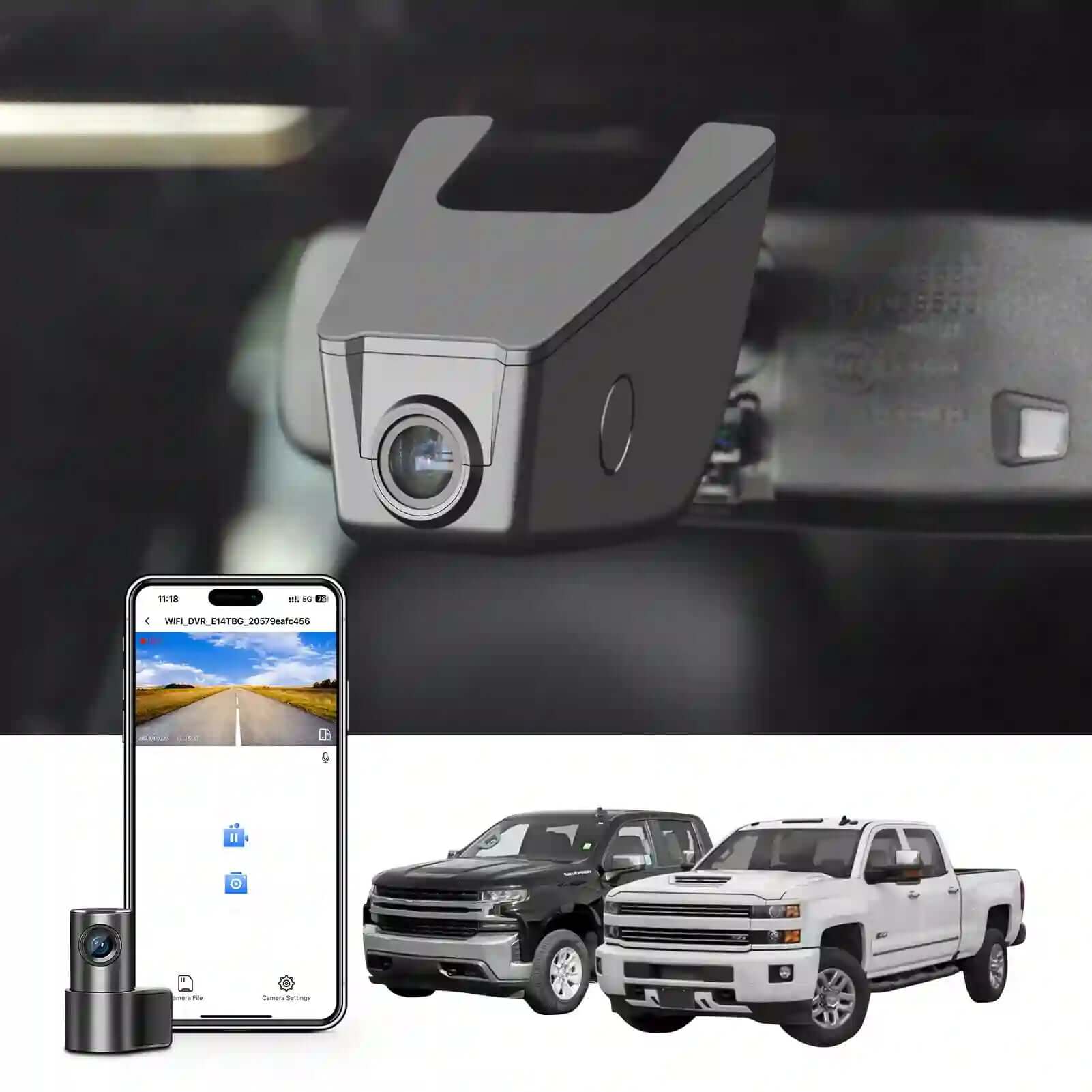 chevy silverado dual dash cam model E 