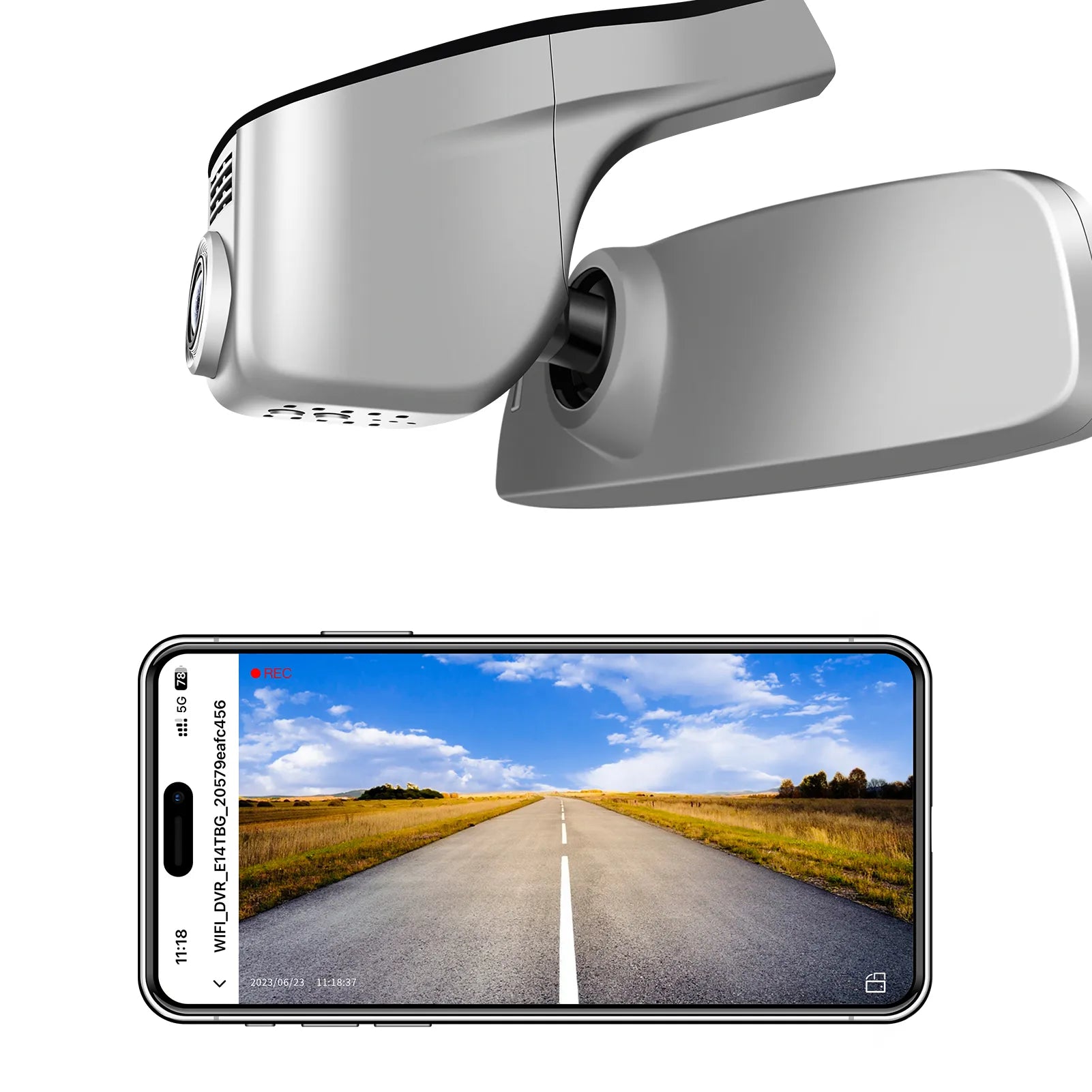 Mangoal Front 4K HDR Dash Cam STARVIS 2 IMX678, Custom Fit for Volkswagen Transporter T6 T6.1 Multivan & California & Caravelle 2016-2025 (Model A Gray)