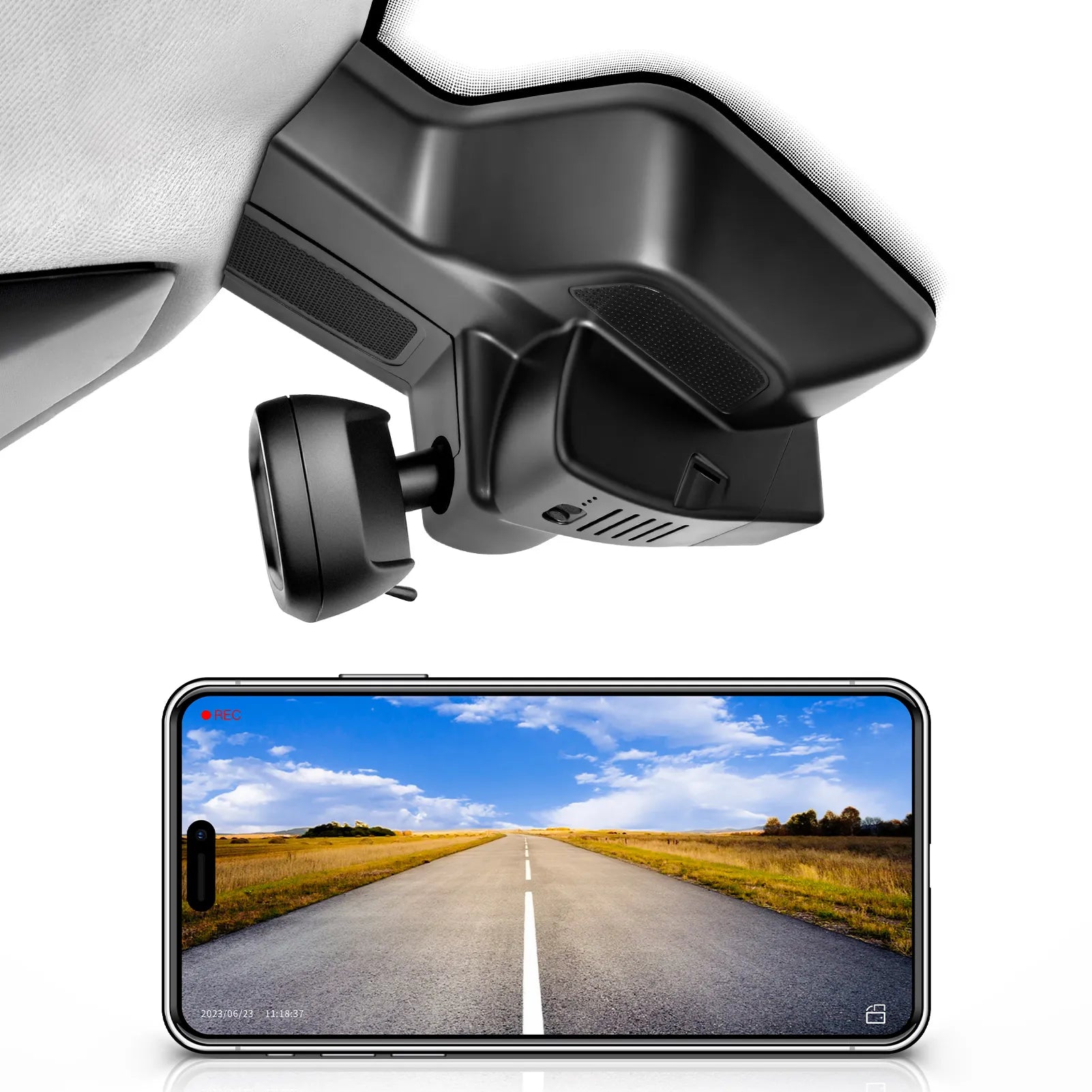 Mangoal Front 4K HDR Dash Cam, Dual STARVIS 2 IMX678 IMX675, Fit for RAM Gen5 RAM 1500 2025-2026(Model G)