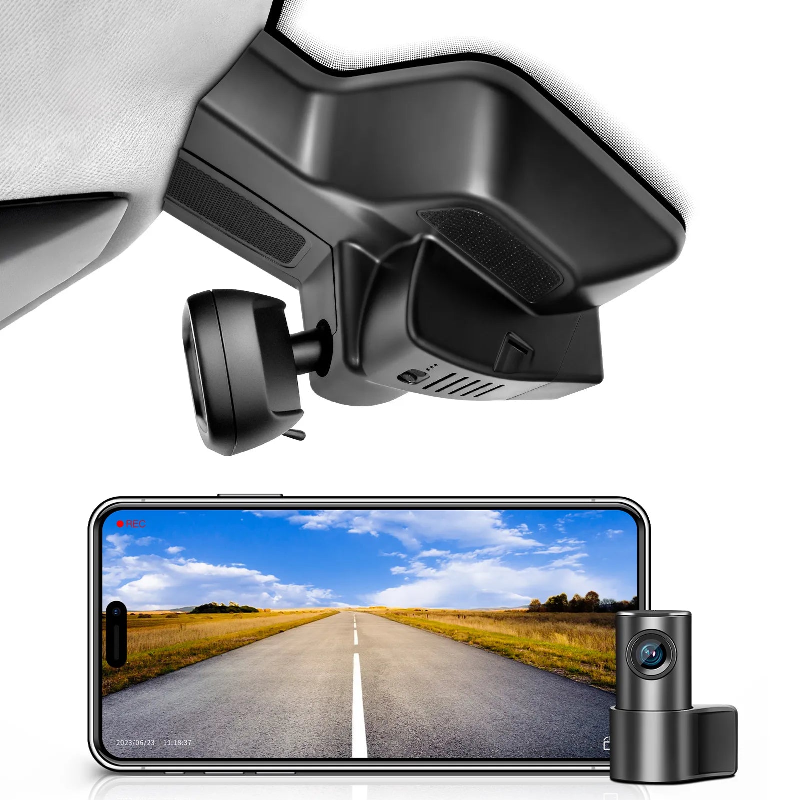 Mangoal 4K Front & 2K Rear HDR Dash Cam, Dual STARVIS 2 IMX678 IMX675, Fit for RAM Gen5 RAM 1500 2025-2026(Model G)
