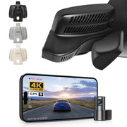 Mangoal Front 4K & Rear 1080P Dash Cam for Mercedes-Benz E-class W213 Gen5 2017-2023 & E53 E63 AMG 2018-2024 (Model E Black)