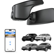 Mangoal Front 4K HDR Dash Cam STARVIS 2 IMX678 for Volkswagen Golf & Golf GTI & Golf R MK 7/7.5/8 2015-2025 (Model A Black)