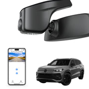 Mangoal Front 4K HDR Dash Cam STARVIS 2 IMX678, Custom Fit for Volkswagen Tayron 2019-2025(Model A Black)