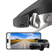Mangoal Front 4K HDR Dash Cam STARVIS 2 IMX678, Custom Fit for Volkswagen Tayron 2019-2025(Model B Black)