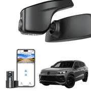 Mangoal 4K Front & 2K Rear 2 Channel HDR Dash Cam, Dual STARVIS 2 IMX678 IMX675, Custom Fit for Volkswagen Tayron 2019-2025(Model A Black)