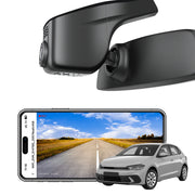 Mangoal Front 4K HDR Dash Cam STARVIS 2 IMX678, Custom Fit for Volkswagen Polo 2018-2024 (Model A Black)
