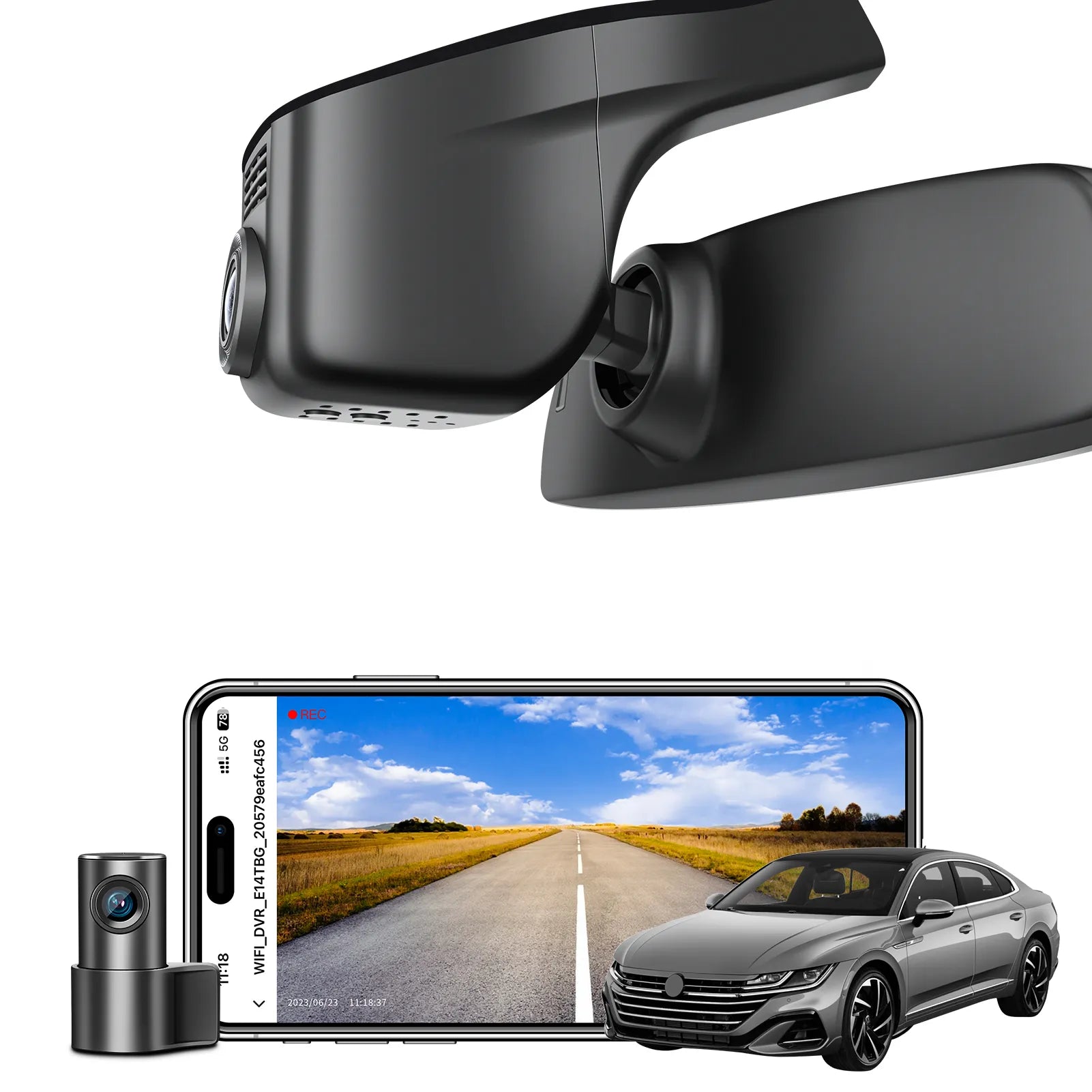 Mangoal 4K Dash Cam for Volkswagen Arteon 2018-2024 (Model A Black)