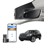 Mangoal 4K Front & 2K Rear 2 Channel HDR Dash Cam, Dual STARVIS 2 IMX678 IMX675, Custom Fit for Volkswagen Touareg 2019-2025 (Model B Black)