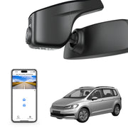 Mangoal Front 4K HDR Dash Cam STARVIS 2 IMX678, Custom Fit for Volkswagen Touran 2016-2024(Model A Black)