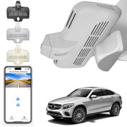 Mangoal Front 4K HDR Dash Cam STARVIS 2 IMX678 for Mercedes-Benz GLC Gen1 X253/C253 2016-2020(Model D Gray)