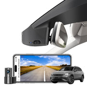 Mangoal 4K Front & 2K Rear 2 Channel HDR Dash Cam, Dual STARVIS 2 IMX678 IMX675, Custom Fit for Volkswagen Tiguan 2018-2024 Gen2 AD/BW (Model B Black)