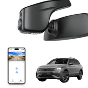 Mangoal Front 4K HDR Dash Cam STARVIS 2 IMX678 for Volkswagen Tiguan 2018-2024 Gen2 AD/BW (Model A Black)