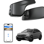 Mangoal Front 4K HDR Dash Cam STARVIS 2 IMX678, Custom Fit  for VolksWagen Taigo 2022-2025 (Model A Black)