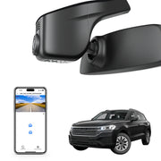 Mangoal Front 4K HDR Dash Cam STARVIS 2 IMX678, Custom Fit  for Volkswagen Touareg 2019-2025 (Model A Black)