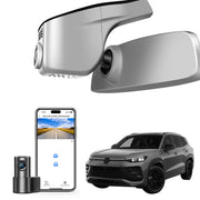 Mangoal 4K Front & 2K Rear 2 Channel HDR Dash Cam, Dual STARVIS 2 IMX678 IMX675, Custom Fit for Volkswagen Tayron 2019-2025(Model A Gray)