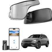 Mangoal 4K Front & 2K Rear 2 Channel HDR Dash Cam, Dual STARVIS 2 IMX678 IMX675, Custom Fit for Volkswagen Tiguan 2018-2024 Gen2 AD/BW (Model A Gray), 5GHz WiFi, GPS, 128GB Card