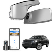 Mangoal 4K Front & 2K Rear 2 Channel HDR Dash Cam, Dual STARVIS 2 IMX678 IMX675, Custom Fit for Volkswagen Touareg 2019-2025 (Model A Gray)
