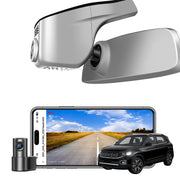 Mangoal Front 4K & Rear 2K HDR Dash Cam, Dual STARVIS 2 IMX678 IMX675, for VolksWagen T-Cross 2020-2024 (Model A Gray)